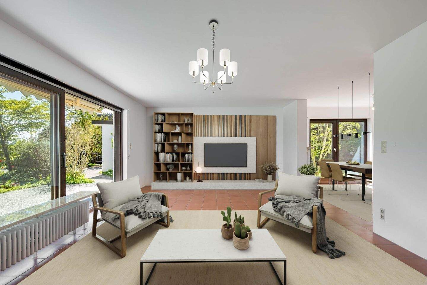 Thumbnail-Sehr gepflegte Doppelhaushälfte mit großem Garten und bequem erweiterbarer Wohnfläche in Hohenbrunn