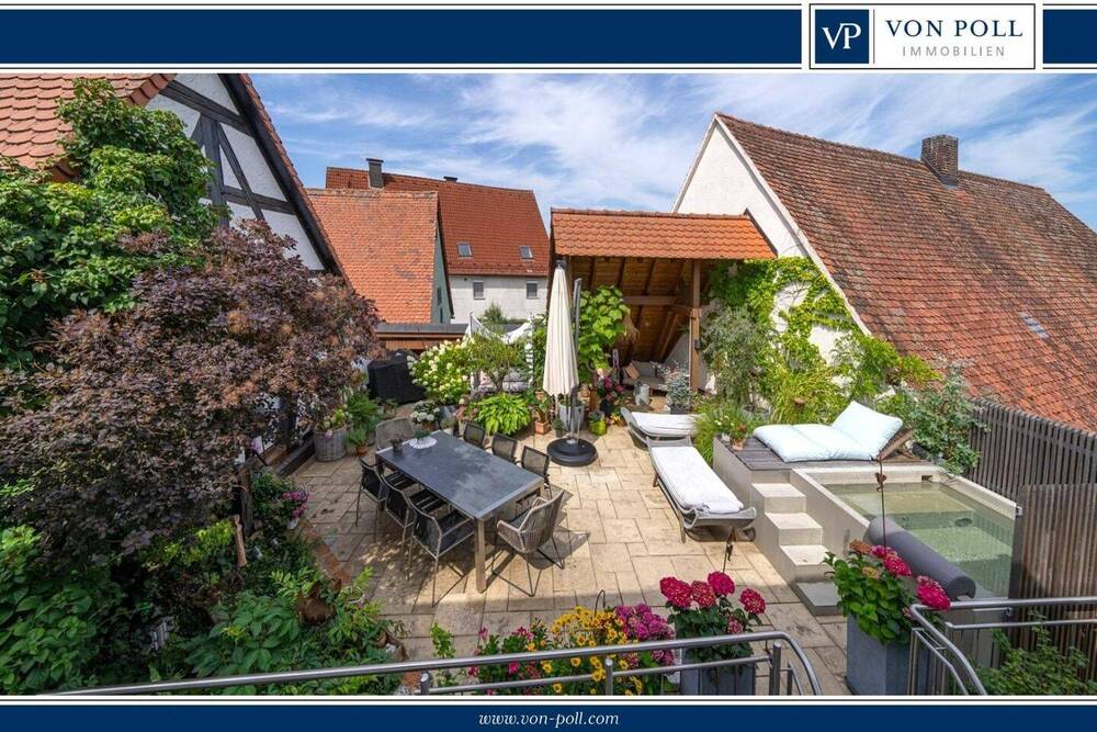Blick auf Dachterrasse