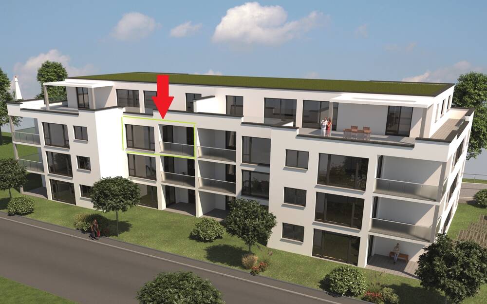 Thumbnail-4 Zimmer Neubauwohnung im 2. OG mit Balkon