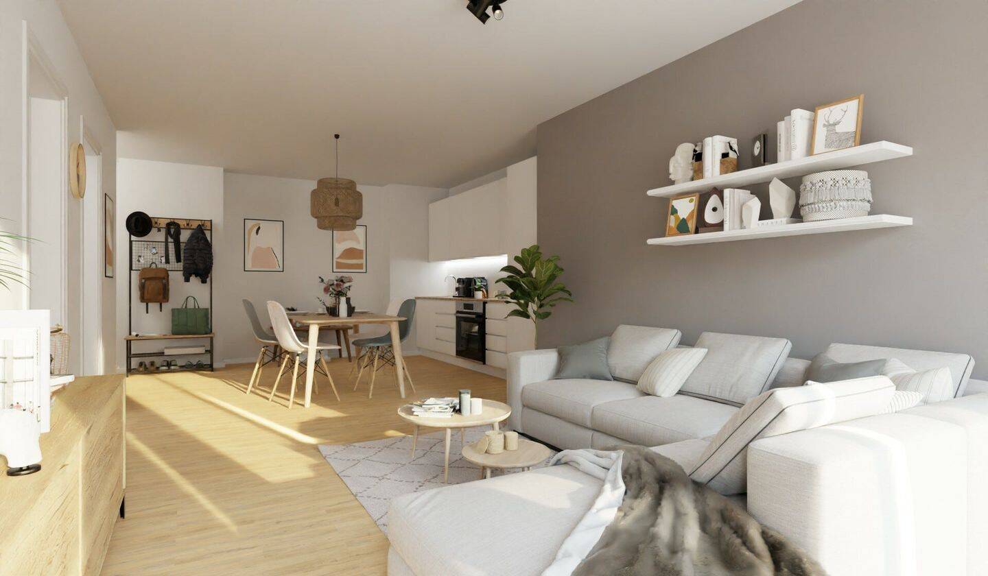 Thumbnail-Clever geschnittene Wohnung mit offenem Wohn-Küchenbereich