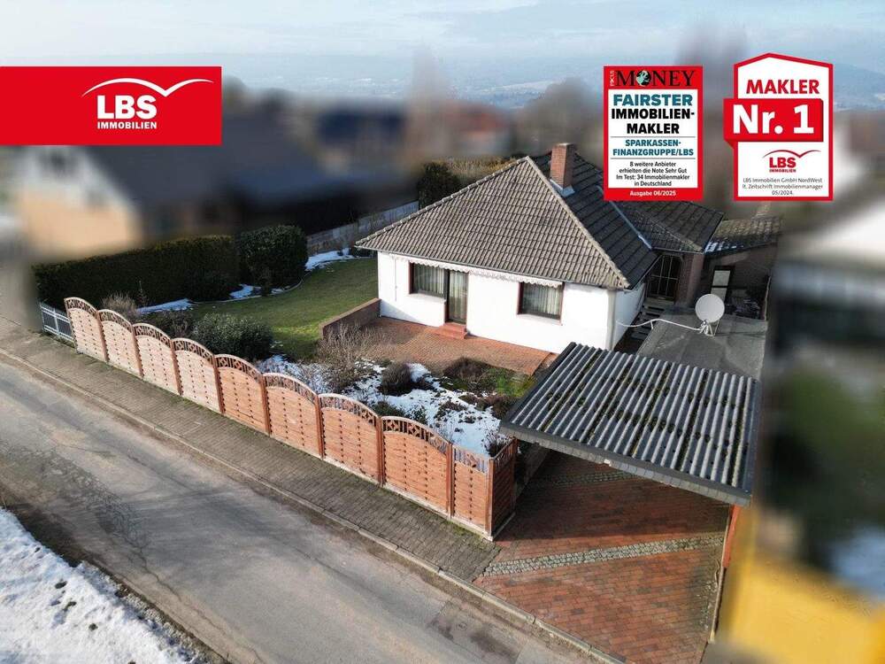 Thumbnail-Charmanter Bungalow mit großem Grundstück, Garage, Carport sowie viel Entwicklungspotenzial...