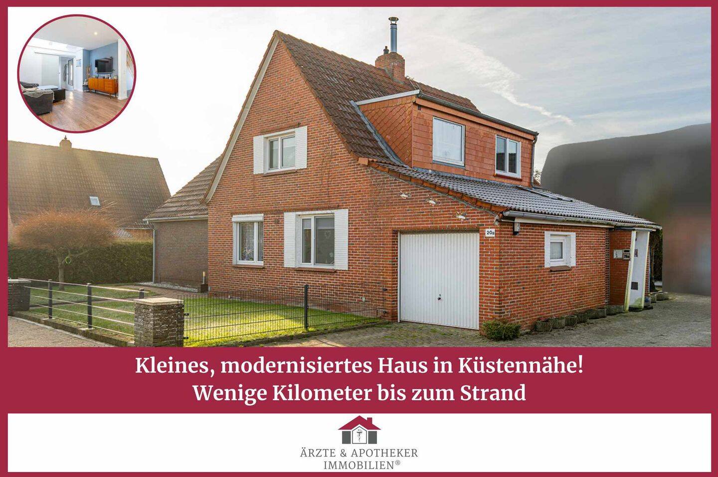 Thumbnail-Kleines, modernisiertes Haus in Küstennähe, wenige Kilometer bis zum Strand