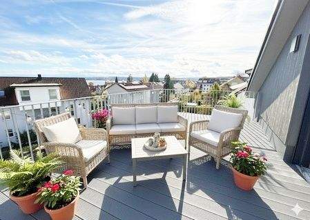 Thumbnail-ERSTBEZUG und SEESICHT - letzte Wohnung: 4.0 Zi. Dachgeschoss mit gr. Balkon in kleiner Einheit (4 WE)