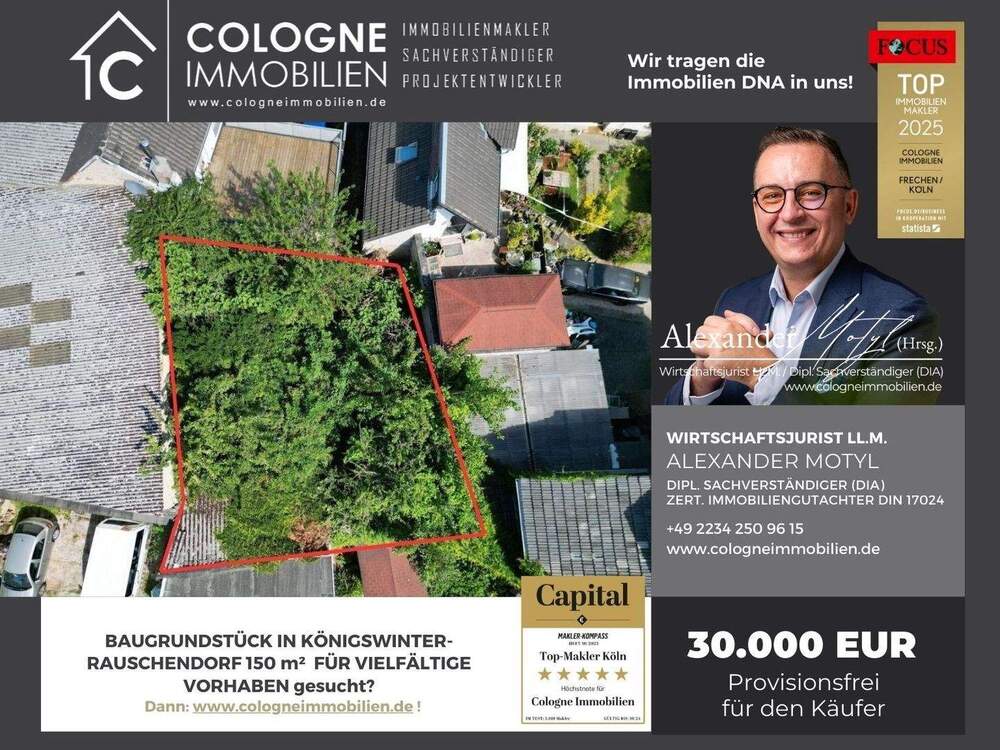 Thumbnail-BAUGRUNDSTÜCK IN KÖNIGSDORF-RAUSCHENDORF 150 m² FÜR VIELFÄLTIGE VORHABEN