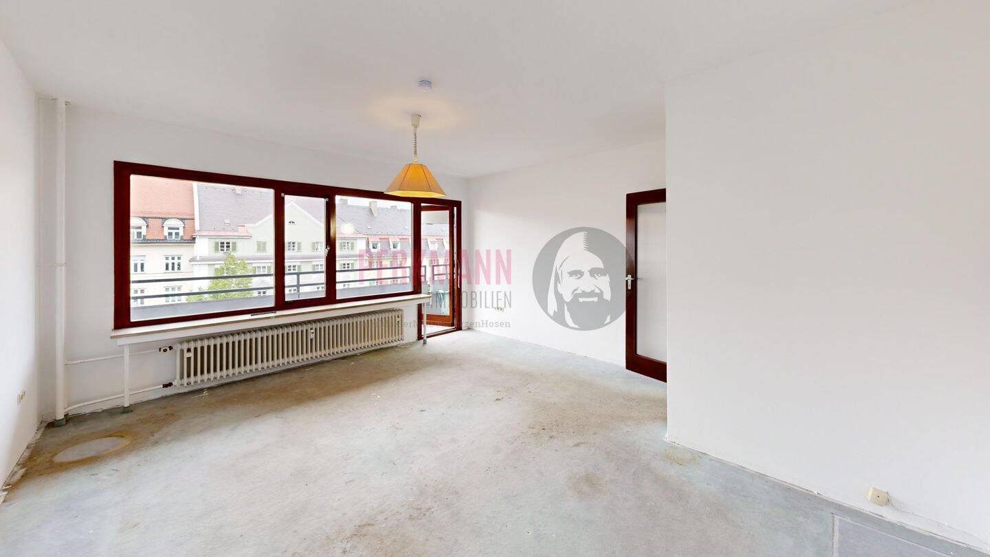 Thumbnail-Sanierungsbedüftige 3 Zimmer Wohnung mit großem überdachten Balkon nähe Rotkreuzplatz