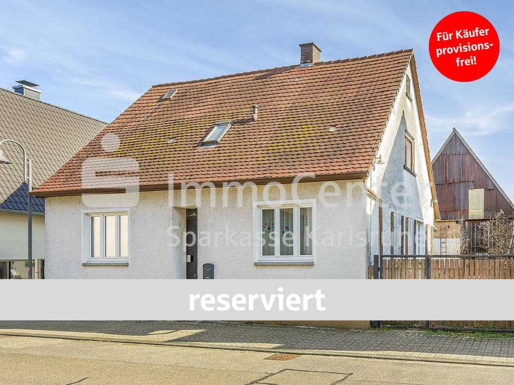 Thumbnail-Neunanfang mit Potenzial: Wohnhaus mit Scheune, Terrasse & Sauna in Stutensee-Spöck