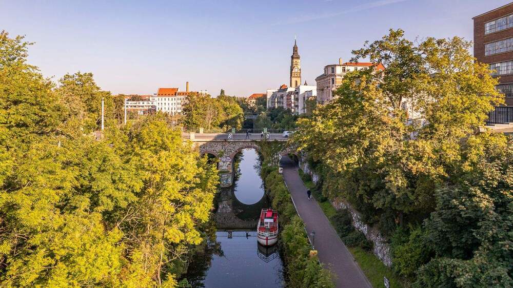 Thumbnail-Altbau trifft Wasserlage - 3-Zimmerwohnung mit Balkon im beliebten Plagwitz