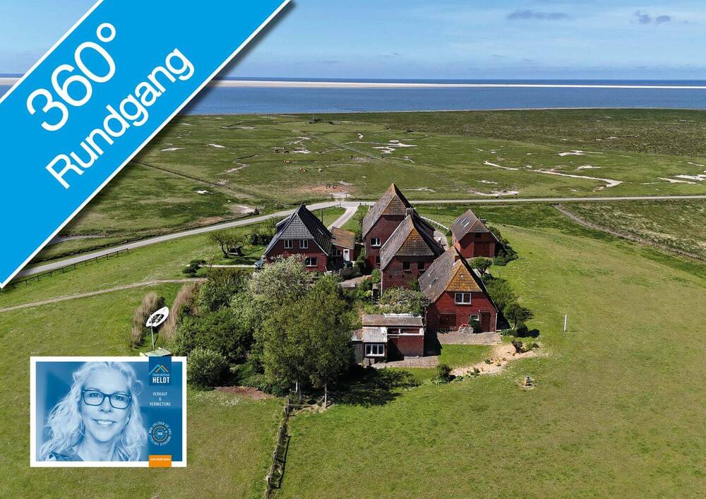 Thumbnail-FREI Horizonte ringsum SCHWALBENHOF Glasfaser Mehrere Gebäude + Stall Hallig Hooge