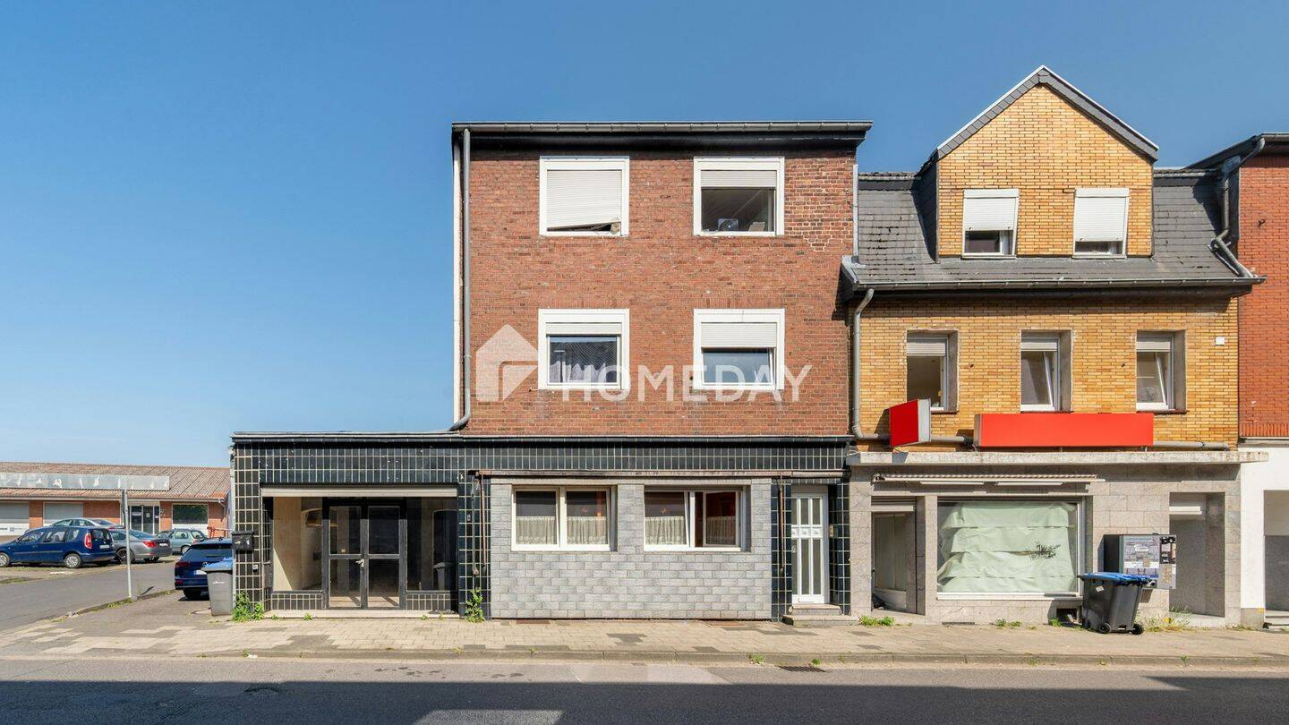 Thumbnail-Solides Mehrfamilienhaus mit freier Gewerbefläche, Terrasse, Balkon und Stellplätzen in Alsdorf