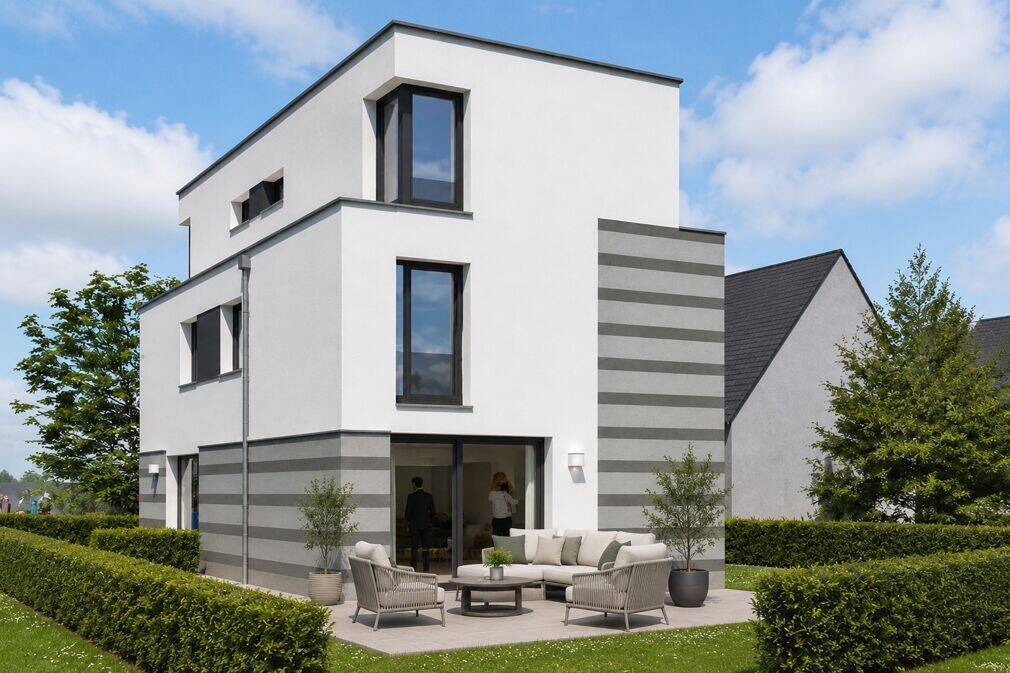 Thumbnail-Neubau Doppelhaus mit 2 Wohneinheiten in gesuchter Lage - auf Wunsch mit Pool!