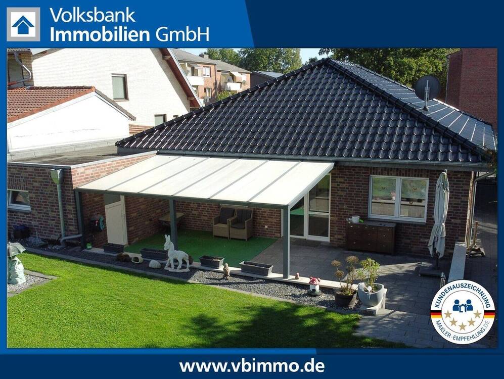 Thumbnail-Freistehender Walmdachbungalow mit Garage - barrierefrei - gute Ausstattung