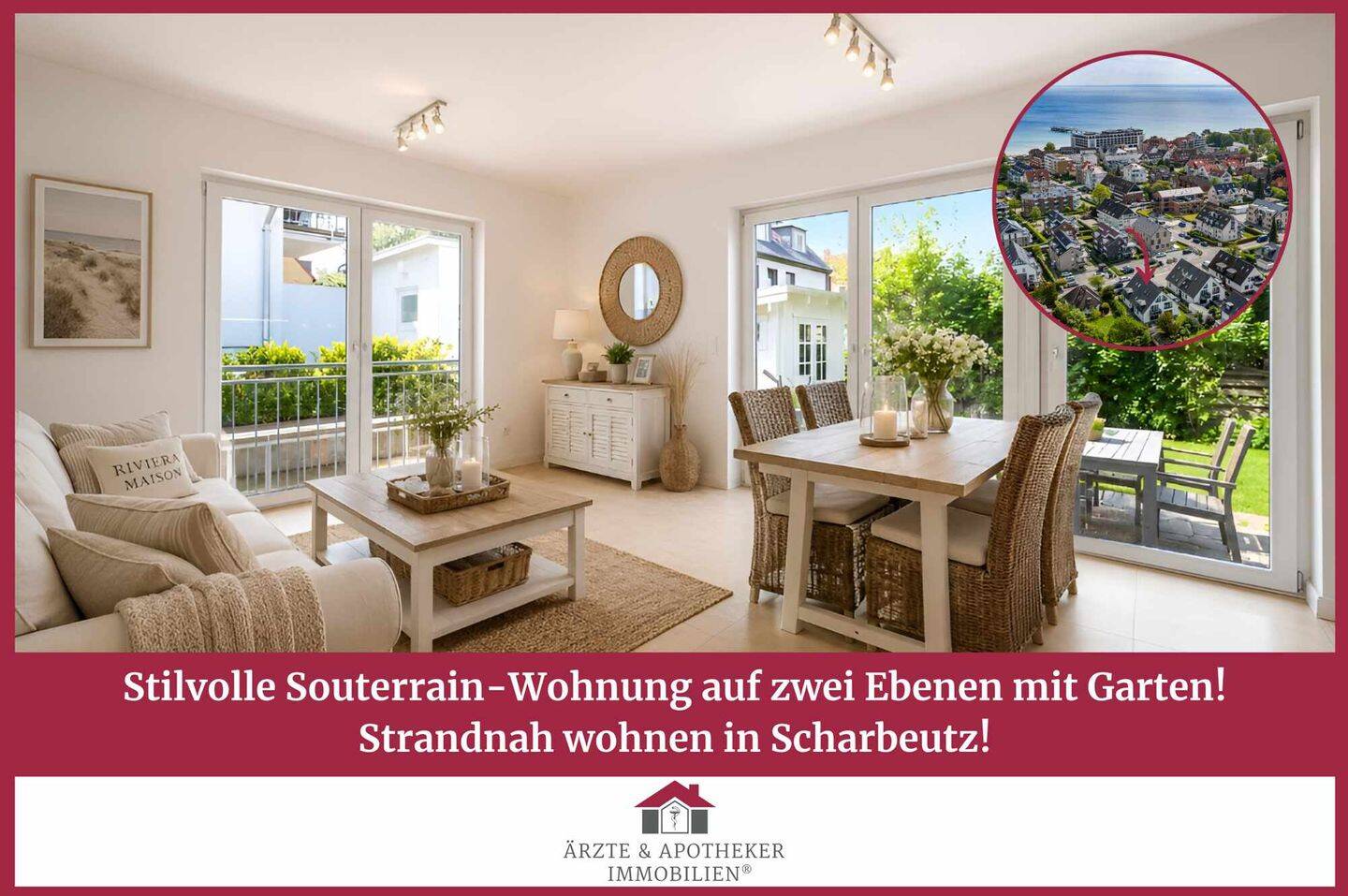 Thumbnail-Stilvolle Souterrain-Wohnung auf zwei Ebenen mit Garten - strandnah wohnen in Scharbeutz