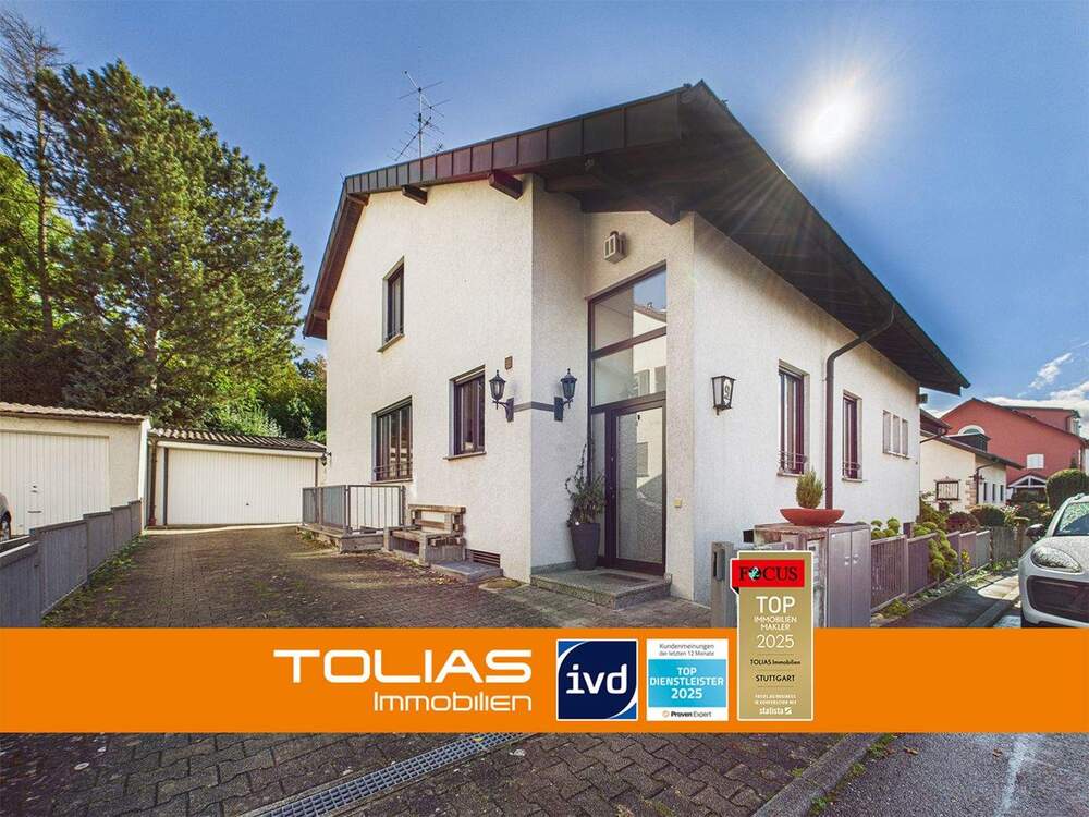 Thumbnail-Repräsentatives Familienrefugium in Stuttgart-Nord - Stilvolles Wohnen mit Kamin & Gartenidylle