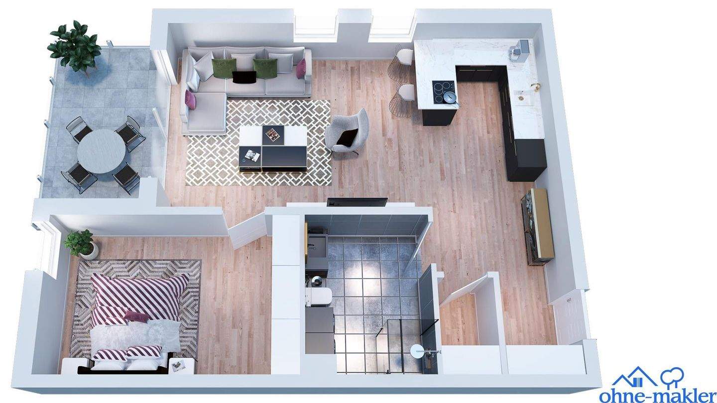 Thumbnail-2-3 Neubau-Zimmer-Wohnungen von 63-90qm zu vermieten