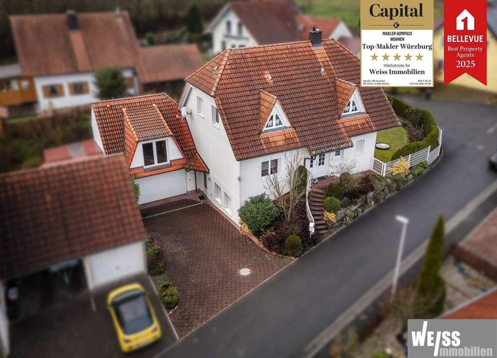 Thumbnail-Familienfreundliches Einfamilienhaus mit Einliegerwohnung in Urspringen