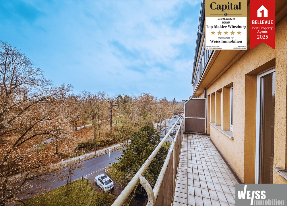 Thumbnail-Leerstehende 3-Zimmer-Wohnung im 4.OG mit viel Potenzial, direkt am Ringpark