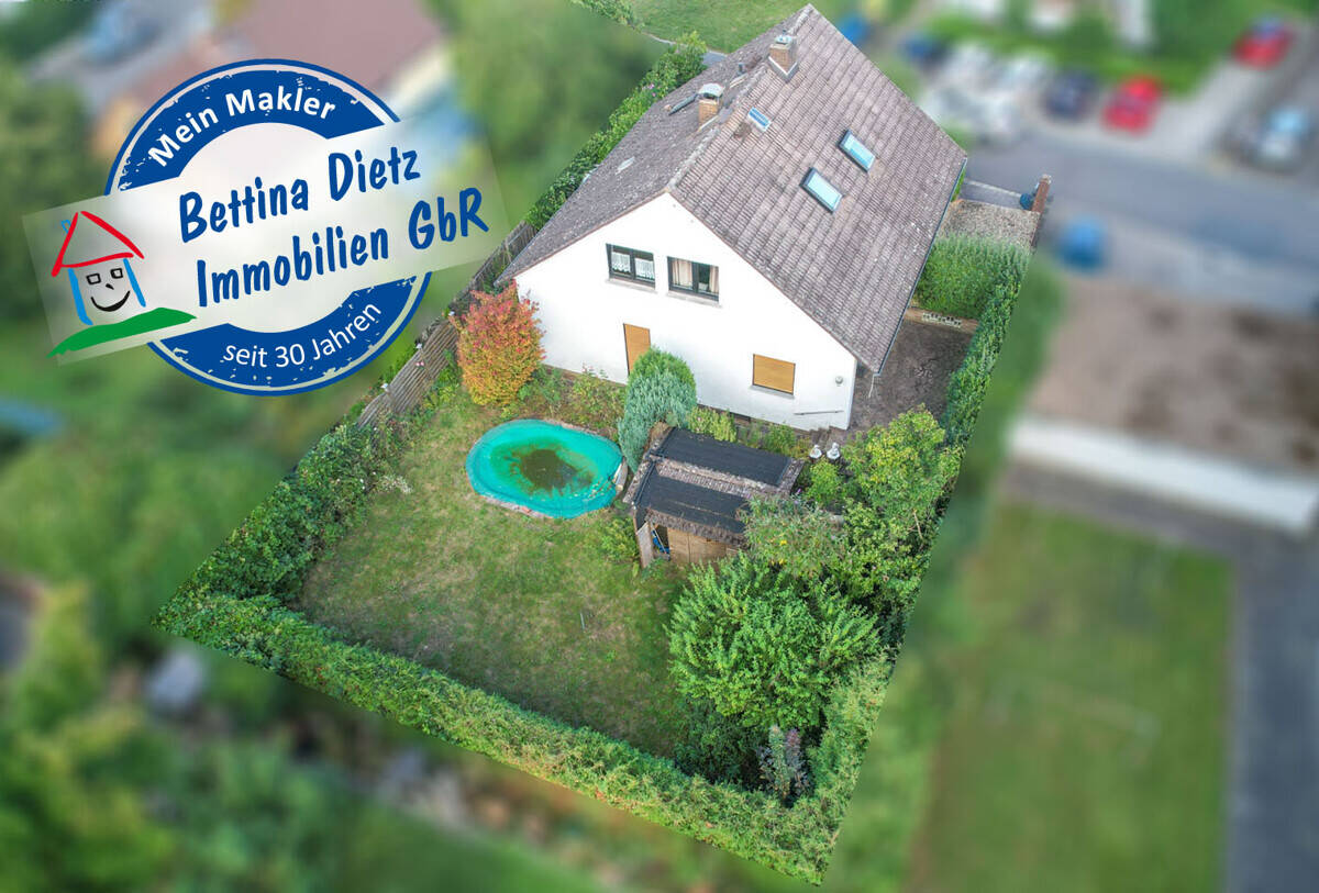 Thumbnail-2 Familienhaus mit Garten, Pool, Keller und Garage - DG vermietet - in Reinheim!
