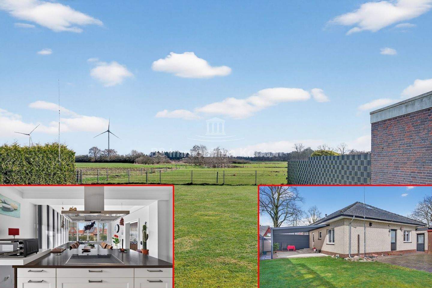 Thumbnail-Gelegh! Lage, Lage! Bungalow mit Garg. und Terrasse auf großem Grundstück mit freiem Blick ins Grüne