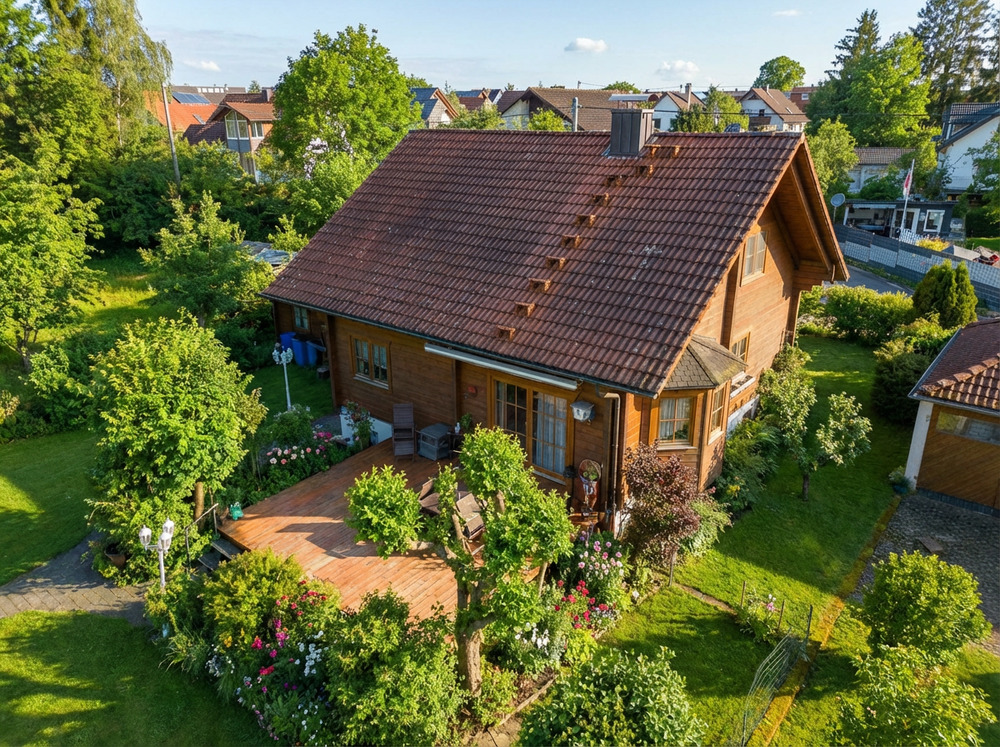 Thumbnail-Romantisches Holzhaus aus finnischer Hartholzkiefer in TOP Wohngebiet