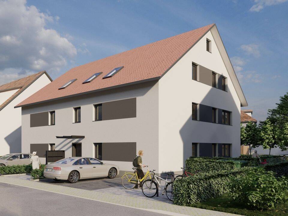 Thumbnail-Moderne Terrassenwohnung mit Einbauküche und Garten