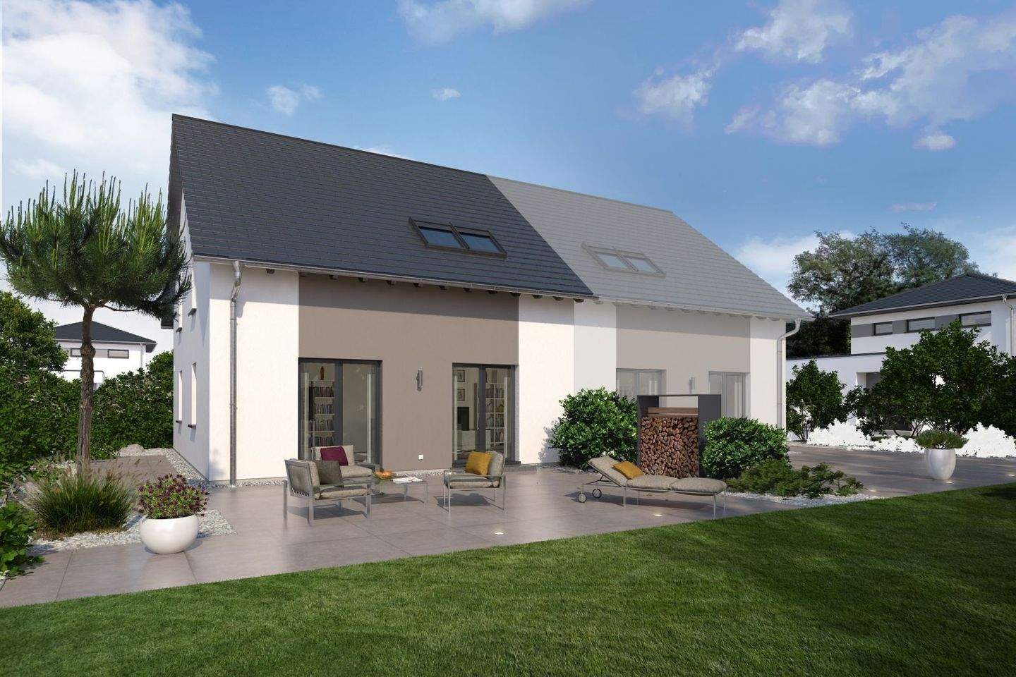 Thumbnail-Doppelhaus mit attraktivem Grundstück