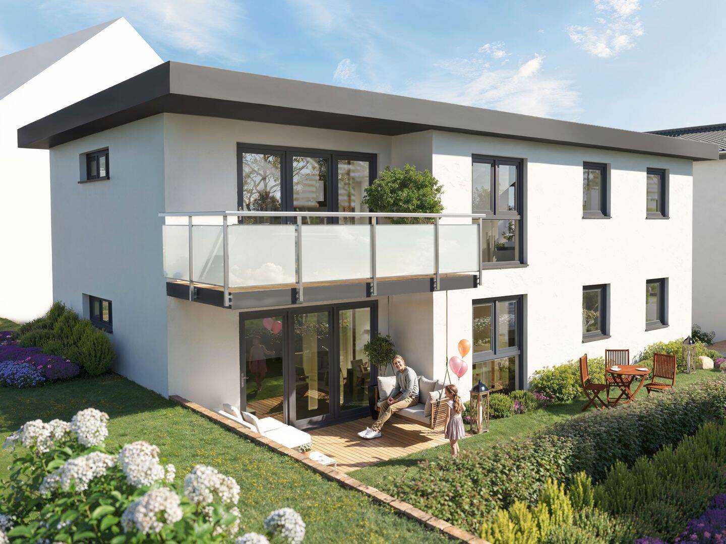 Thumbnail-Moderne 3-Zimmer-Wohnung mit Balkon