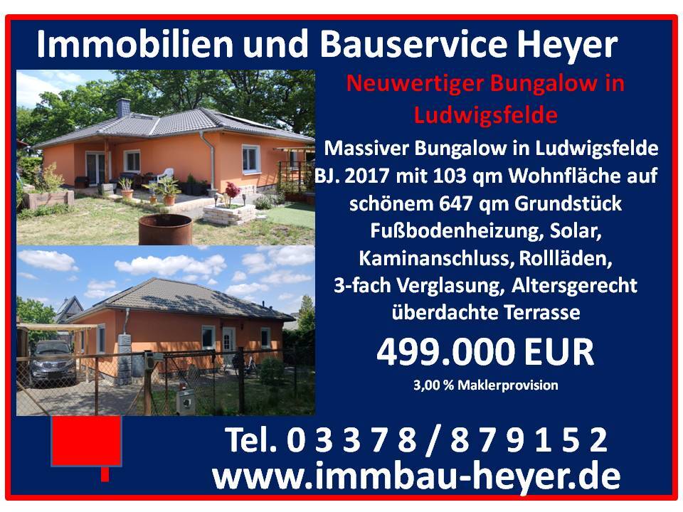 Thumbnail-Attraktiver neuwertiger Winkelbungalow in Ludwigsfelde