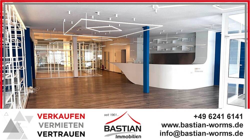 Thumbnail-Sichtbar. Stilvoll. Vielseitig: modernisiertes Ladenlokal mit Büros & Lagerraum-Viernheim Zentrum