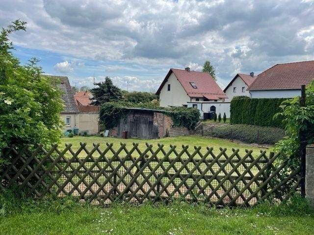 Ansicht Grundstück nach Südost, mit Zufahrt