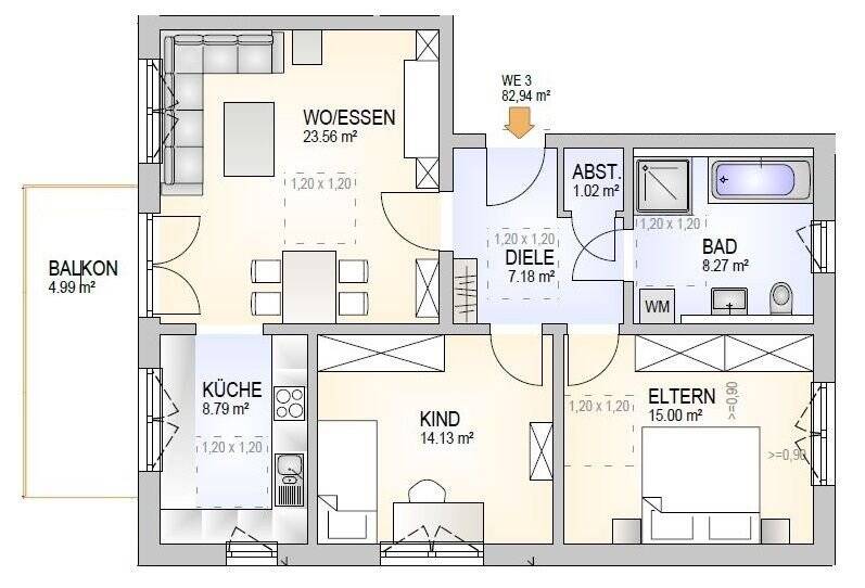 Thumbnail-Familienfreundliche Wohnung in Neuprüll!