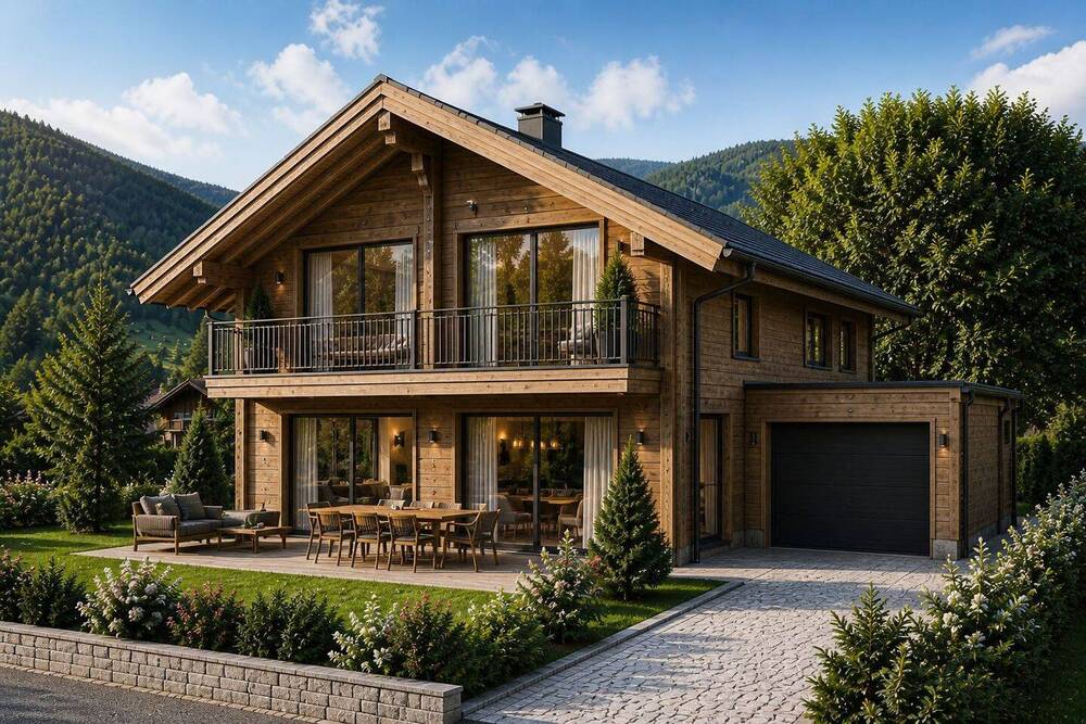 Thumbnail-Kreieren Sie Ihr eigenes Einfamilienhaus mit Bergblick
