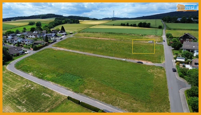 Blick auf das Baugebiet