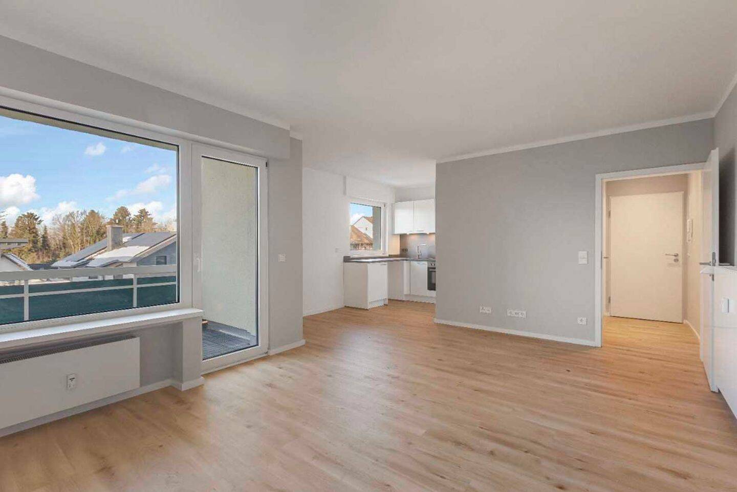 Thumbnail-Erstbezug nach Sanierung: kompakte 1-Zimmer-Wohnung mit Balkon & Garage