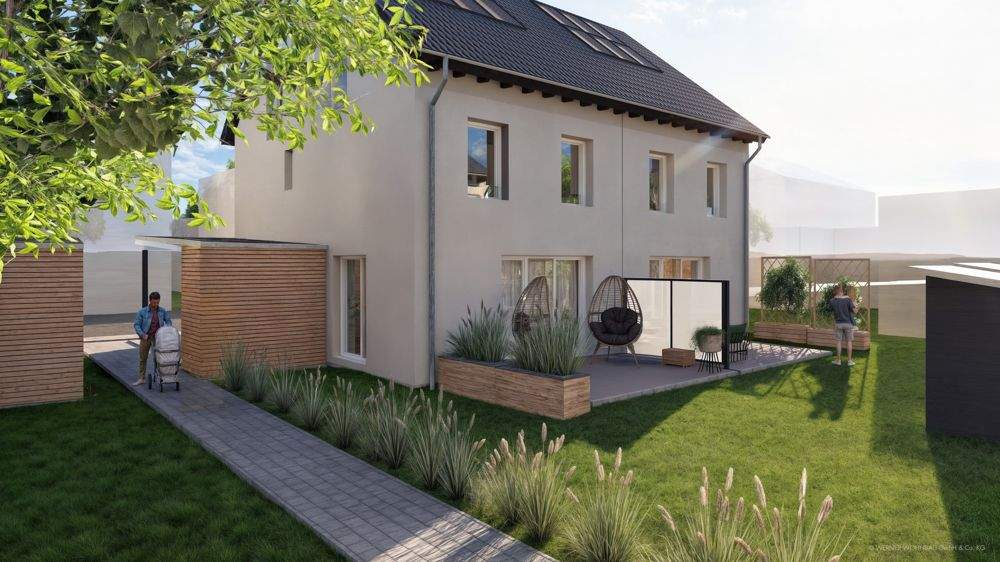 Thumbnail-KfW-55: Moderne Doppelhaushälfte mit ca. 120 m² Wohnfläche - Neubau in Nürnberg-Worzeldorf