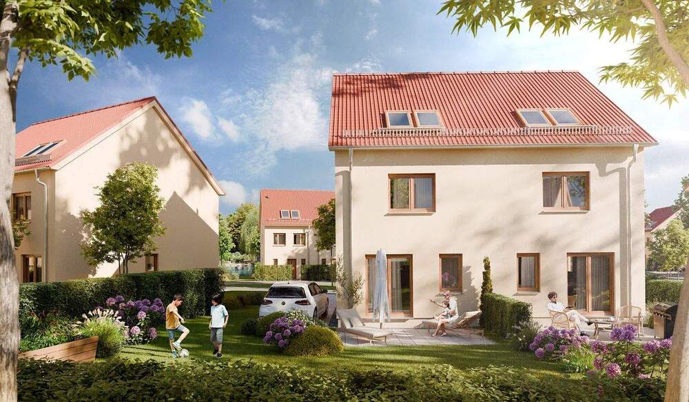 Thumbnail-Doppelhaushälfte mit Terrasse und Garten