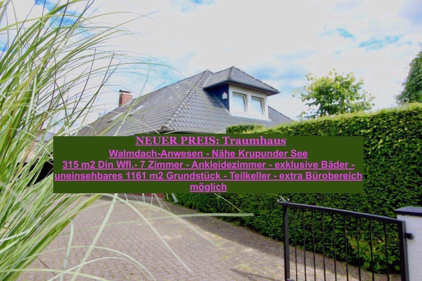 Thumbnail-Grenze Krupunder - Sehr großes Walmdachhaus sucht neue Familie....