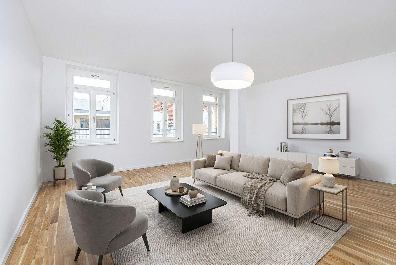 Thumbnail-Großzügige 3-Zimmer-Dachgeschosswohnung im Denkmalbschutz-Altbau