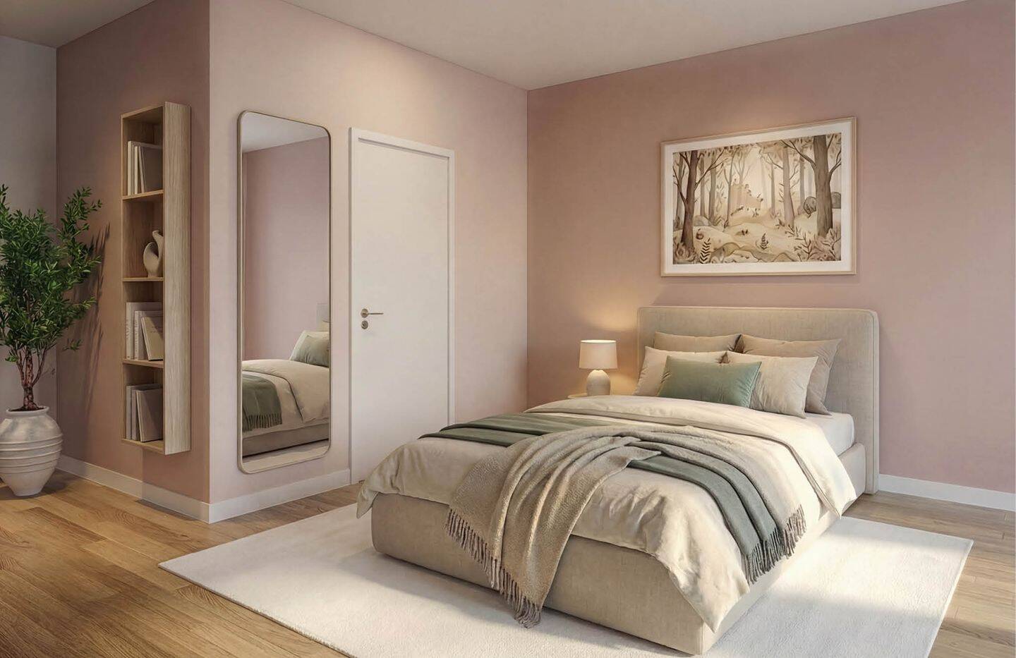 Thumbnail-BLOSSOM - moderner, stadtnaher Neubau, 3-Zimmer-Wohnung mit Balkon