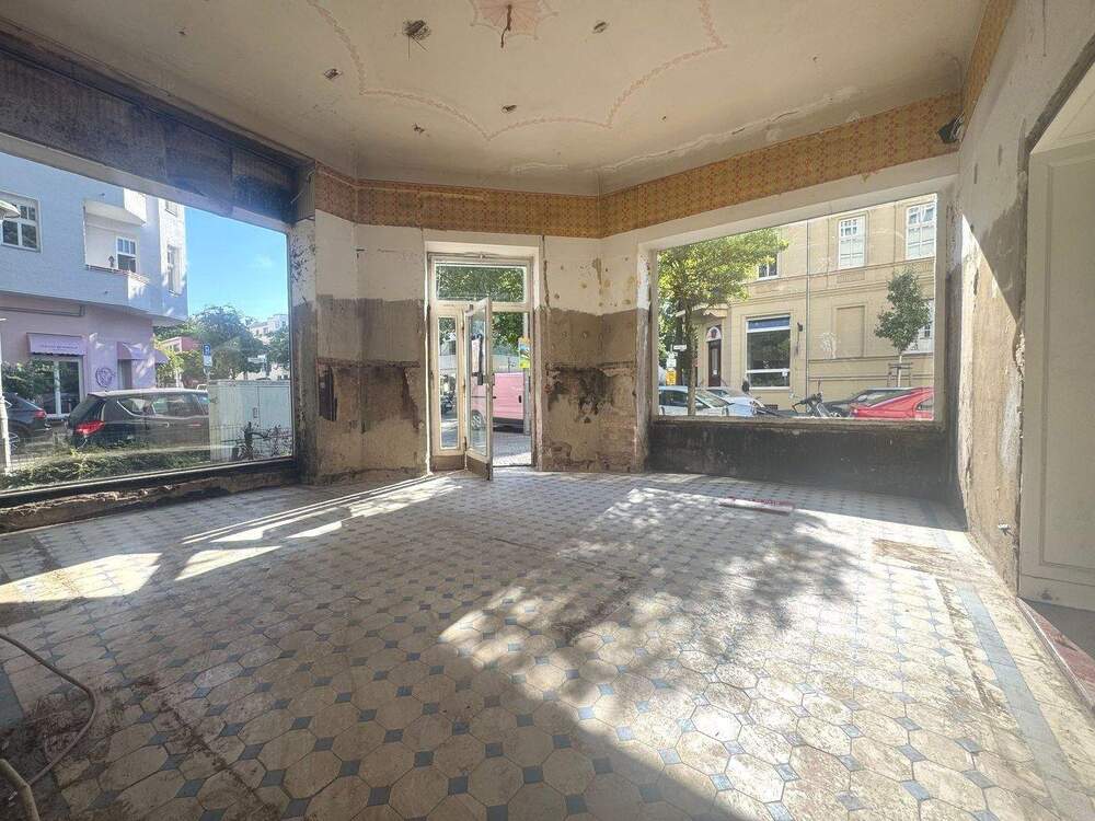 Thumbnail-TOLLE, GUT GESCHNITTENE, SEHR HELLE EG GEWERBEEINHEITLADEN IN TOLLER RUHIGER KIEZLAGE, RENOVIERUNGSBEDARF