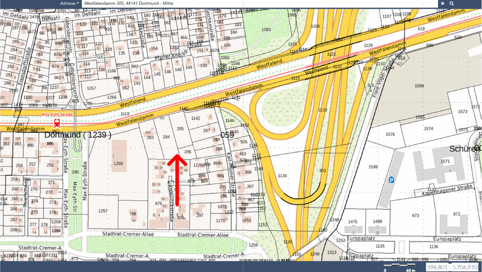 Thumbnail-Multifunktionales Grundstück (5.325 m), in Top Lage von Dortmund, verkehrsgünstig gelegen