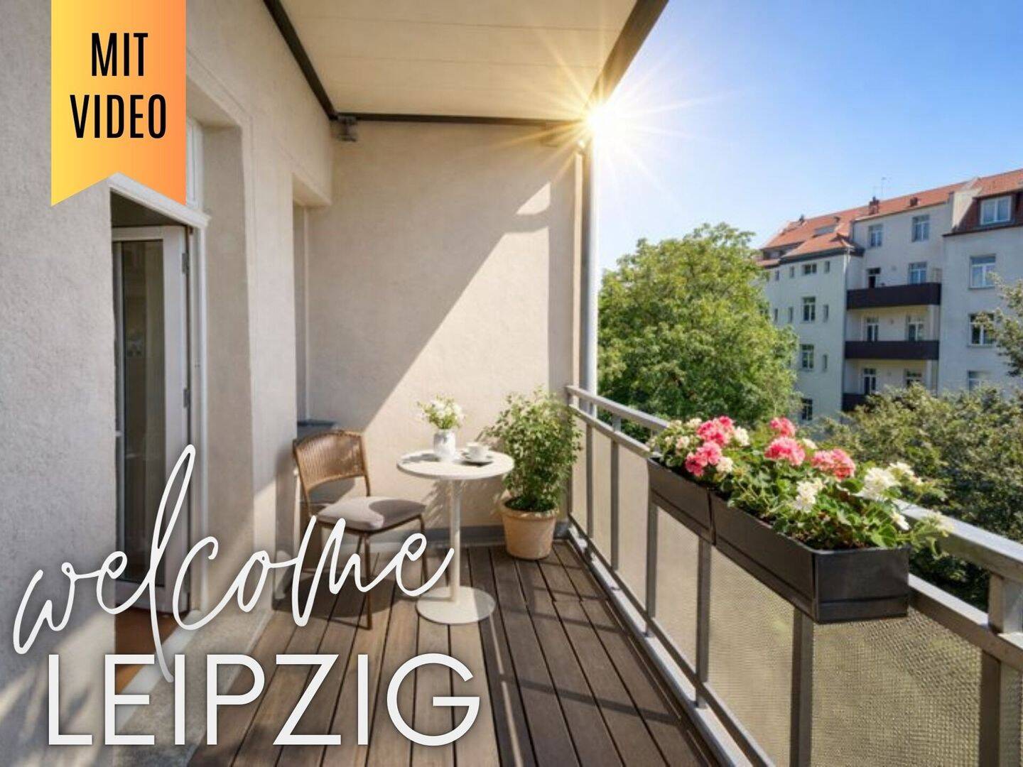 Thumbnail-++ helle 2,5-Raum-Altbauwohnung - großer Balkon, ruhige Hoflage & Homeoffice - in Leipzig-Gohlis ++