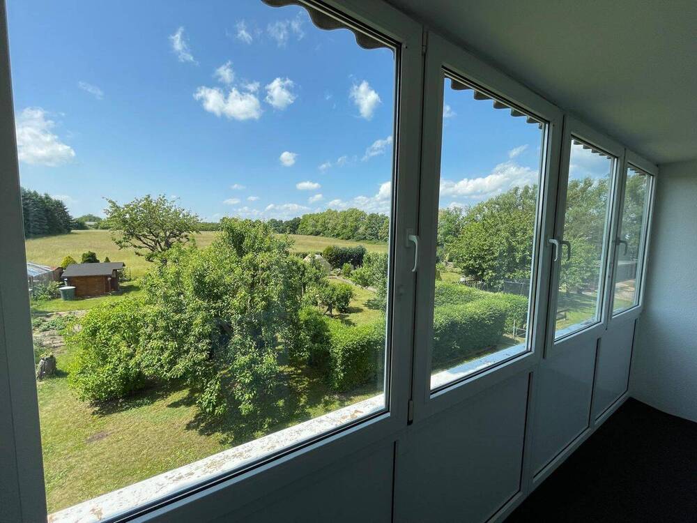 Blick vom Balkon