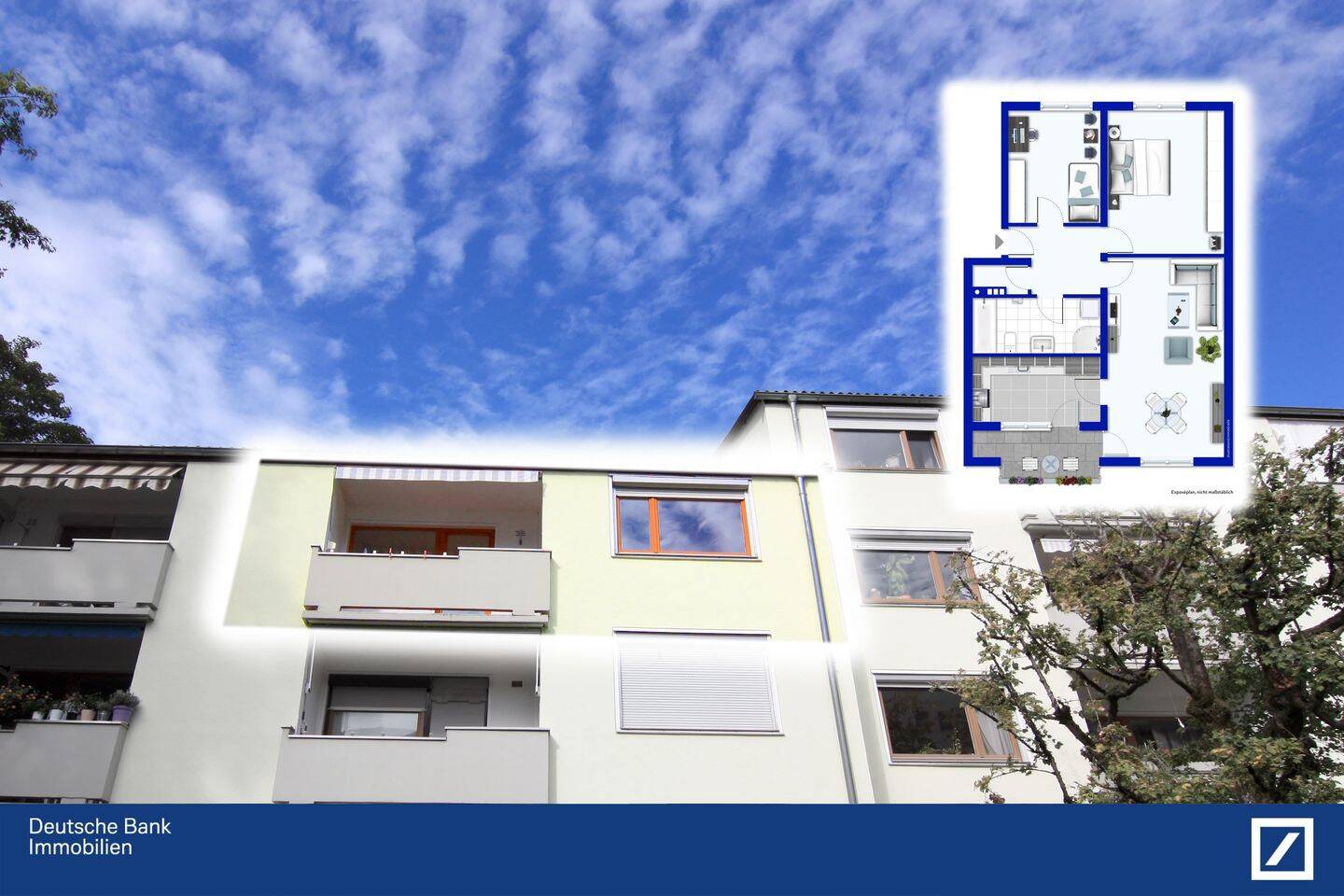 Thumbnail-3-Zimmer-Wohnung mit großem Potenzial in zentraler aber grüner Lage von Neckargemünd