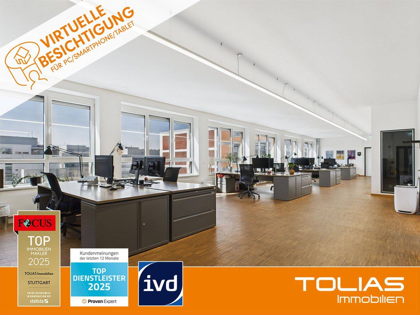 Thumbnail-Viel Raum für kreative Ideen - repräsentative Gewerbefläche in S-Feuerbach mit Kino & Schnittplätzen