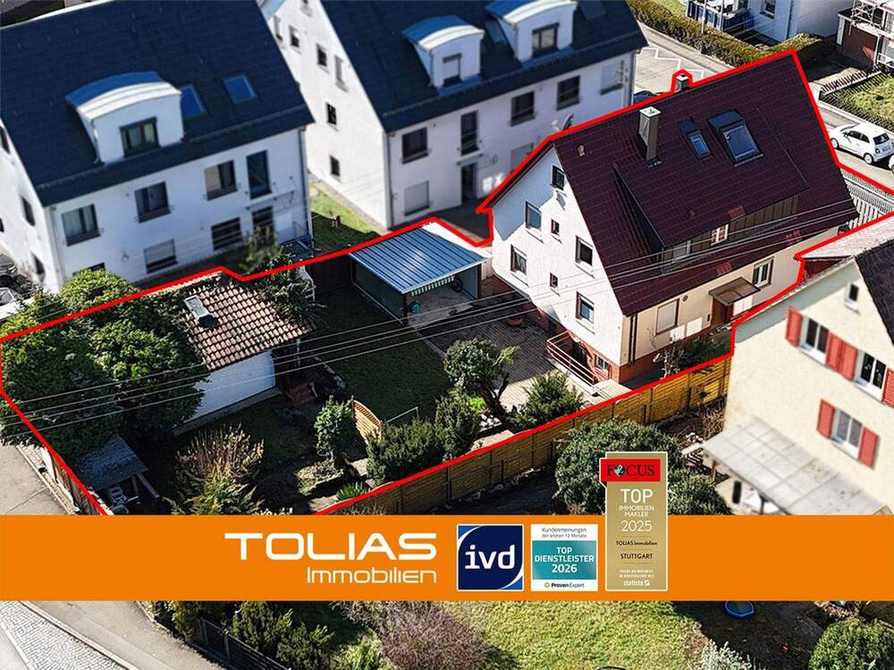 Thumbnail-Zweifamilienhaus mit beeindruckender Grundstücksfläche und Bauplatz