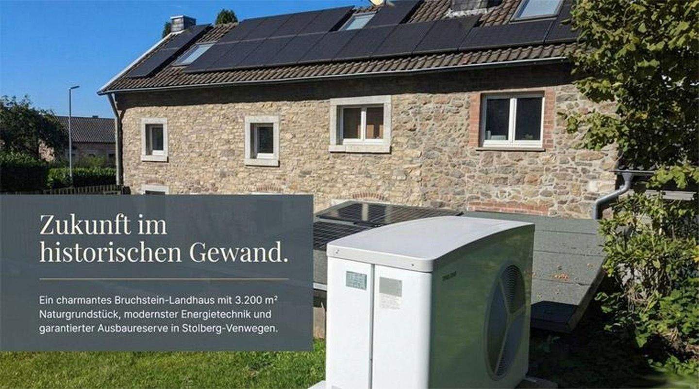 Thumbnail-Charmantes Bruchsteinhaus mit Wärmepumpe & Ausbaupotenzial - 3.237 m² Naturgrundstück am Waldrand