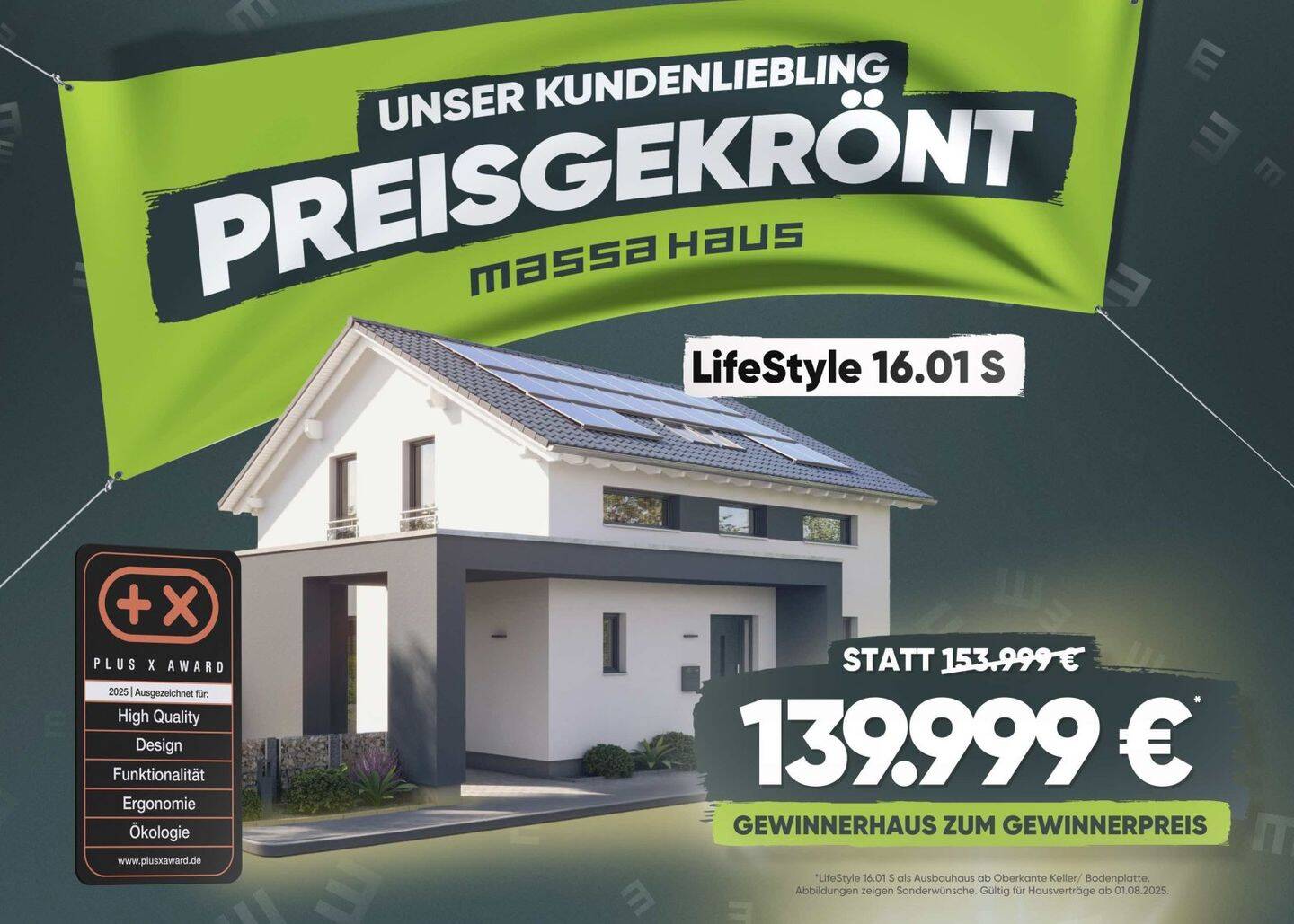 Preisgekröntes Einfamilienhaus mit 160qm