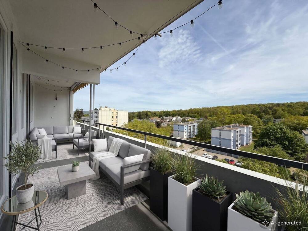Thumbnail-Kernsanierte 2-Zimmer-Wohnung mit Balkon und Blick über den Pfälzer Wald