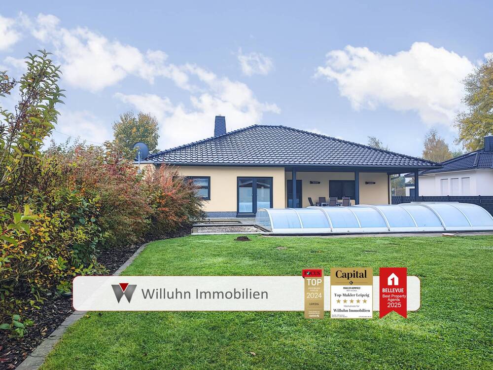 Thumbnail-Idylle pur - wunderschöner Bungalow mit Pool, Garage, Luftwärme