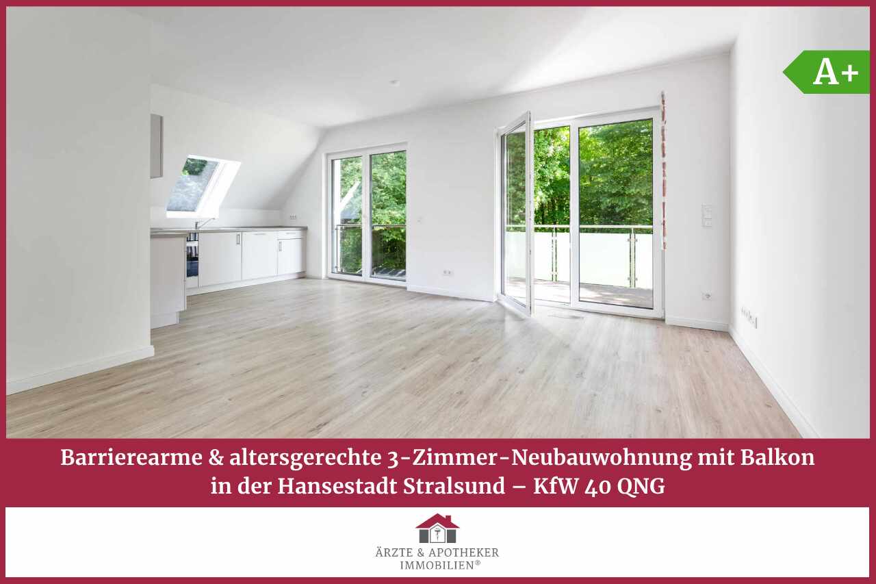 Thumbnail-Barrierearme & Altersgerechte 3-Zimmer-Neubauwohnung mit Balkon KFW 40 QNG
